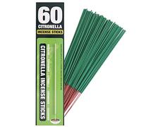 Citronella Incense Sticks 60 Pieces per Box - Outdoor Citronella Incense Sticks for Camping, Patio, Hiking,etc