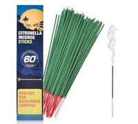 Citronella Incense Sticks Outdoors 60 Pieces per Box, for Patio/Citronella Oil/Lemongrass Oil/Made from Natural Plants