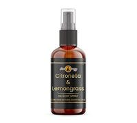 Citronella & Lemongrass Oil Body Spray - 10ml - Natural essential oils, skin care friendly