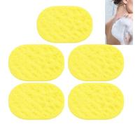 Citronella Lemongrass Soap Sponge, Lemon Soap Reusable and Gentle Bath Sponge, Deeply Cleansing & Gentle Exfoliating for Face & Body, Deodorant Bath Bar for Men & Women, Uplifting Scent (5pcs)