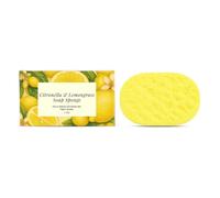 Citronella & Lemongrass Soap Sponge, Sweet & Uplifting Lemongrass Bar, Plant-Based, Cruelty-Free, Body Wash Soap Bars Sponge for Women & Men (1)
