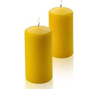 Citronella Pillar Candle - Set of 2 Citronella Candles - 6 inch Tall, 3 inch Thick - for Indoor/Outdoor Use