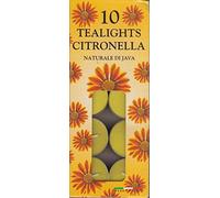 Citronella Scented Tealights X 10 Burn Time 4 hours each