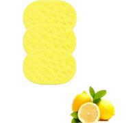 Citronella Soap Sponge, Plant Based Citronella Sponge Filled with Soap, Sweet and Uplifting Lemongrass Bar, Deep Cleansing, Natural Handmade Body Wash Bars for Family, Home, Travel, Lemon Scent (3PC)