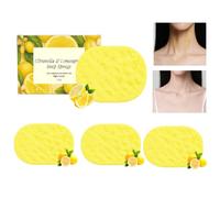 Citronella Soap Sponge with Lemongrass - Scrubbing Body Scrubber Sponge for Gentle Peeling, Reusable Bathing Tool for Men Women Travel Shower Natural Sea Sponges for All Skin Types （4pcs）