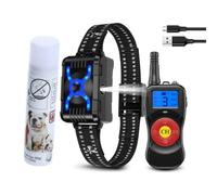 Citronella Spray Dog Collar with Remote, Safer 3 Modes Spray/Vibration/Beep Dog Training Collar, Humane Citronella Bark Collar, No Shock Anti Bark Collar, Spray Dog Collar, Comes With Spray Refill