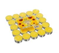 Citronella Tealight Candles 25 Pack DEET-Free Mosquito Repellent for Outdoor Garden & Patio