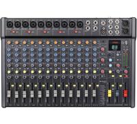 Citronic | CMC-18 Mixing Console with DSP Effects, USB/BT Player, XLR & Jack Inputs | Compact Professional Audio Mixer for Live Events, Recording & Studio Use
