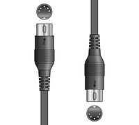 Citronic 3.0 Metre MIDI Lead with 180° 5-Pin DIN Plugs - Premium Quality Flexible Cable, Low Loss Conductors, Global Shielding for Superior Data Transmission