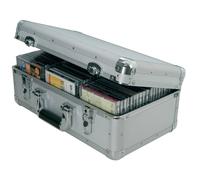 Citronic Aluminium CD DVD DJ Storage Flight Cases Portable Heavy Duty 120 CDs