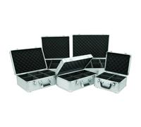 Citronic Aluminium CD Case 80 CDs - Lockable, Padded Interior & Dividers, Removable Lid