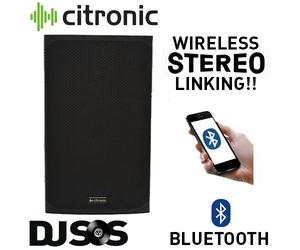 Citronic CAB-12L 12" 1200W Active Powered Speaker With Bluetooth Stereo Link