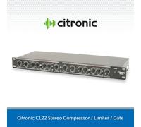 Citronic Stereo Compressor/Limiter/Gate 19" Dual Clean & Clear Audio