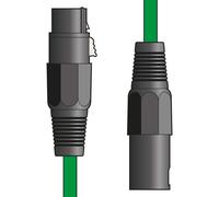 Citronic Microphone Cable Premium XLR Male to XLR Female Green 6.0M