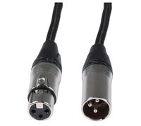 Citronic Microphone Cable – Premium XLR Male to XLR Female – Black 6.0m