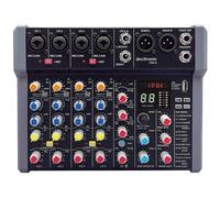 Citronic | CMA-8 Series Compact Mixer Audio Mixing Console: 99 Adjustable Digital Effects, Bluetooth Receiver, USB mp3 Audio Player/Recorder & More | 4 Mono + 2 Stereo