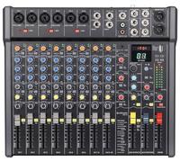 Citronic | CMC-14 Mixing Console with DSP Effects, USB/BT Player, XLR & Jack Inputs | Compact Professional Audio Mixer for Live Events, Recording & Studio Use