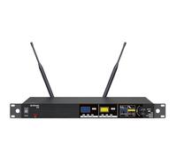 Citronic | Dual Wireless Microphone System with Tuneable UHF License-Free Frequencies, Stage, Theatre, Performance | 2 x Handheld Transmitters, Fully Programmable