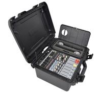 Citronic | FLITE-600 Powered Mixer Amplifier | 2 x 300W Self-Contained PA System with Dual UHF Wireless Mics, DSP Effects, Bluetooth & USB Audio Player/Recorder