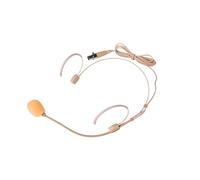 Citronic | Neckband Microphone with Mini XLR Connection, Replacement or addition to your, TU4 Quad Wireless Systems | Stage performance Baige Headset
