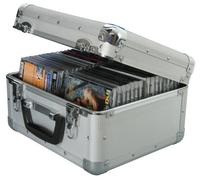 Citronic Portable Cd Storage Case Aluminium Metal Dj Large Flight Box - For 40 Cds Or Game Discs