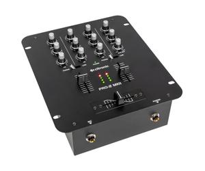 Citronic PRO-2 MKII 2-Channel DJ Audio Mixer 5-Input Mixing Desk Mic EQ | Great for DJ decks and turntables at home, in the booth, at parties or out on hire, simple, easy setup for DJ beginners.