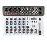 Citronic | Q-PAD-8 Compact Mixer with USB-C Audio Interface, Bluetooth & Digital Effects | Portable Studio, Live Sound, Podcast & DJ Equipment for Home or Professional Use