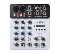 Citronic | Q-PAD Compact Mini Mixer With USB/Bluetooth/MP3: Versatile Connectivity, Professional Audio Quality, Portable Design, Integrated USB Interface, User-Friendly Controls