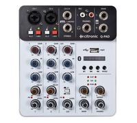 Citronic | Q-PAD Compact Mini Mixer With USB/Bluetooth/MP3: Versatile Connectivity, Professional Audio Quality, Portable Design, Integrated USB Interface, User-Friendly Controls