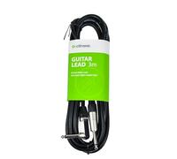 Citronic Right Angled 6.3mm Mono Jack Lead Guitar & Instrument Cable 3 Metre Fully Shielded Durable Reliable Audio Connection