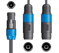 Citronic Speaker Splitter Lead Dual Speaker Output Cable for Amplifiers & Home Audio Systems 0.3m