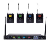 Citronic Wireless Microphone System TU4 171.044UK – 4 Bodypack Transmitters Tuneable UHF