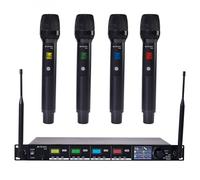 Citronic TU4-H TU4 Quad PLL Wireless Microphone Set 4 x Handheld Transmitters