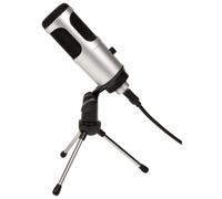 USB Microphone With Desk Top Stand & Cable + Vol Control - Citronic CU-POD2