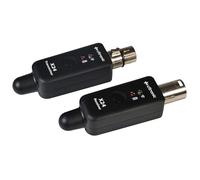 Citronic | X24 Wireless Microphone Transmitter & Receiver Set | 2.4GHz Plug-in System | Rechargeable USB-C | XLR to 6.3mm Adapters | DJ PA Speakers Mics Mixers Guitar | 30m Range