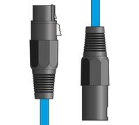 Citronic XLR Male - XLR Female Microphone Cable Blue - 6 Metres