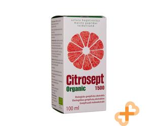 Citrosept Organic 1500 Ecologic Grapefruit Extract Immune System Health 100ml