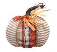 Citrouilles En Tissu De Récolte D'automne Décorations D'automne En Peluche Douce Pour La Maison Le Bureau L'intérieur Et L'extérieur Décoration De Thanksgiving Noël 13 Cm And (Beige, One Size)