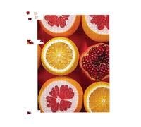Citrus And Pomegranate Jigsaw Puzzle Warren Reed - Designer Red 500 Piece