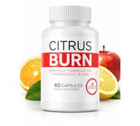 Citrus Burn Thermogenic Blend Capsules - Apple Cider Vinegar, MCT, Vitamins & Minerals - Extra Strength Formula - 60 Vegan Capsules - Food Supplement