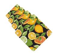 citrus fruit pattern Car Air Freshener Cards for Women Men 4 Pack Cute Car Accessories Long Lasting Scent Car Diffuser Hanging Auto Aromatherapy Tablets Car Fresheners Gifts