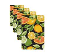 citrus fruit pattern Car Air Freshener Cards for Women Men 4 Pack Cute Car Accessories Long Lasting Scent Car Diffuser Hanging Auto Aromatherapy Tablets Car Fresheners Gifts