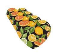 citrus fruit pattern Car Air Freshener Cards for Women Men 4 Pack Cute Car Accessories Long Lasting Scent Car Diffuser Hanging Auto Aromatherapy Tablets Car Fresheners Gifts