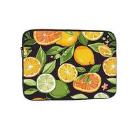 Citrus Fruit Pattern Laptop Case 17 inch, Shockproof Protective Computer Sleeve Cover Water Resistant Laptop Bag Carrying Tablet Cover Briefcase Handbags Gifts for Men Women