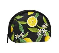 Citrus Fruit Pattern Mini Coin Purse Wallet Zip Pouch Money Bag for Women Girls Kids