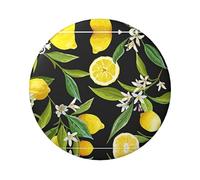 Citrus Fruit Pattern Round Badge - Durable Tin Plate Design With Full Front Print, Perfect For Custom Gifts And Apparel Decoration
