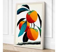 Citrus Fruits and Foliage Canvas Wall Art Print 18x12 Inch