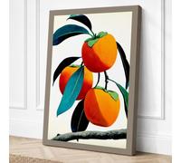 Citrus Fruits and Foliage Canvas Wall Art Print 18x12 Inch