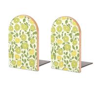 Citrus Grapefruit Decorative Bookends for Shelves Heavy Book Ends Holder for Office Home