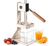 Citrus Juicer Heavy-Duty Aluminum Juice Extractor with Collection Box, Quick Juicing, Removable Filter, Anti-Slip Base for Home & Commercial Use